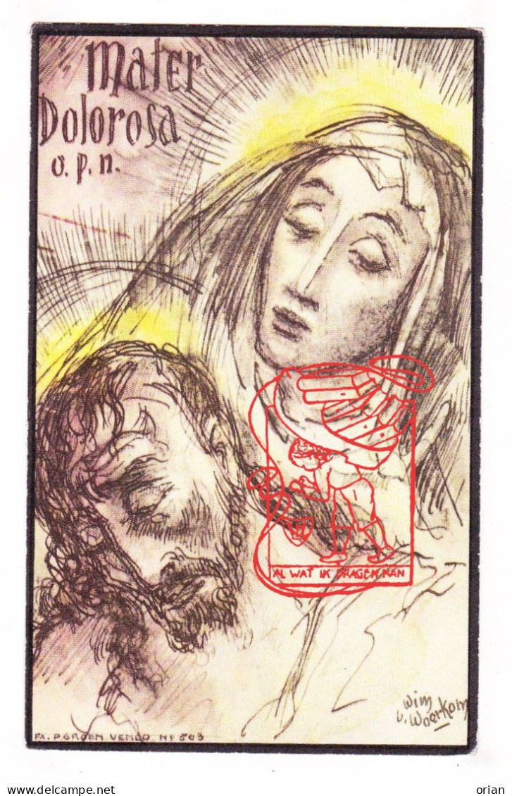DP Jan Frans Erkens / Baggen ° Geleen 1891 † Sittard 1961 X Maria Hubertina Soons / Ramackers 1891-1976 - Devotieprenten