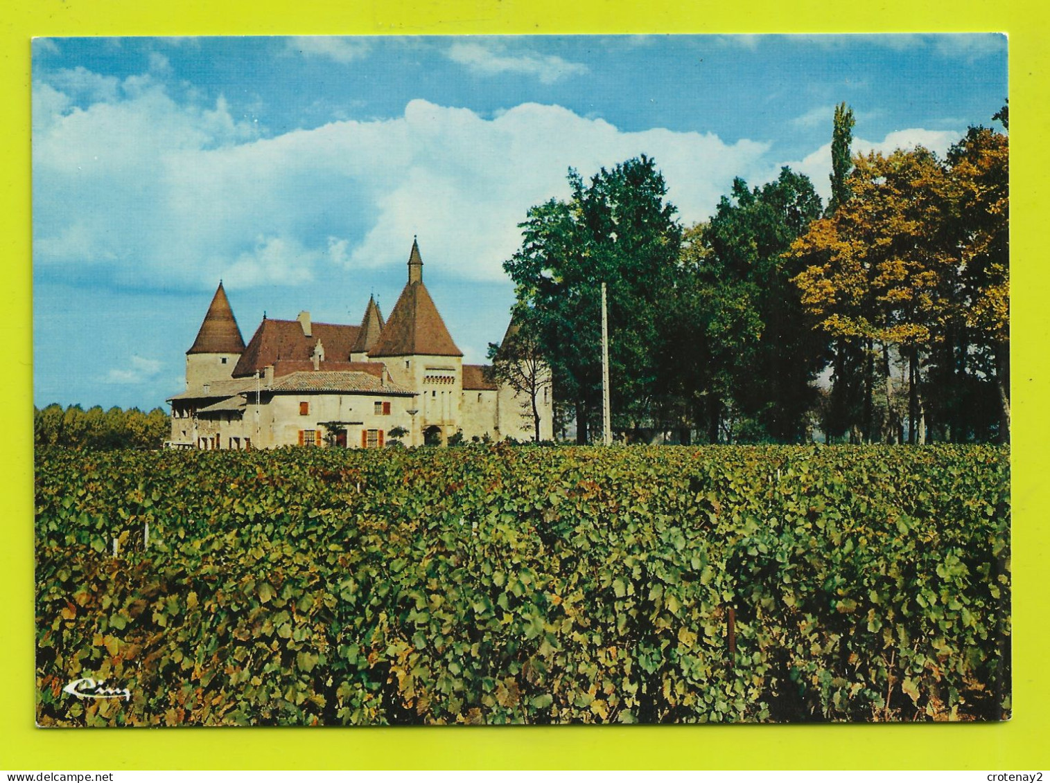69 CORCELLES En Beaujolais Vers Belleville Sur Saône N°0026 Vue D'ensemble Château Vignes Brouilly Beaujolais Village - Belleville Sur Saone