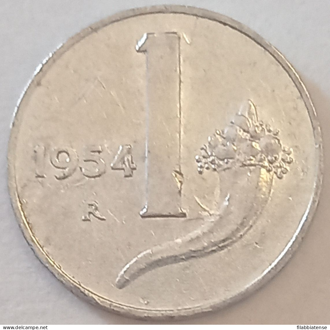 1954 - Italia 1 Lira     ----- - 1 Lire