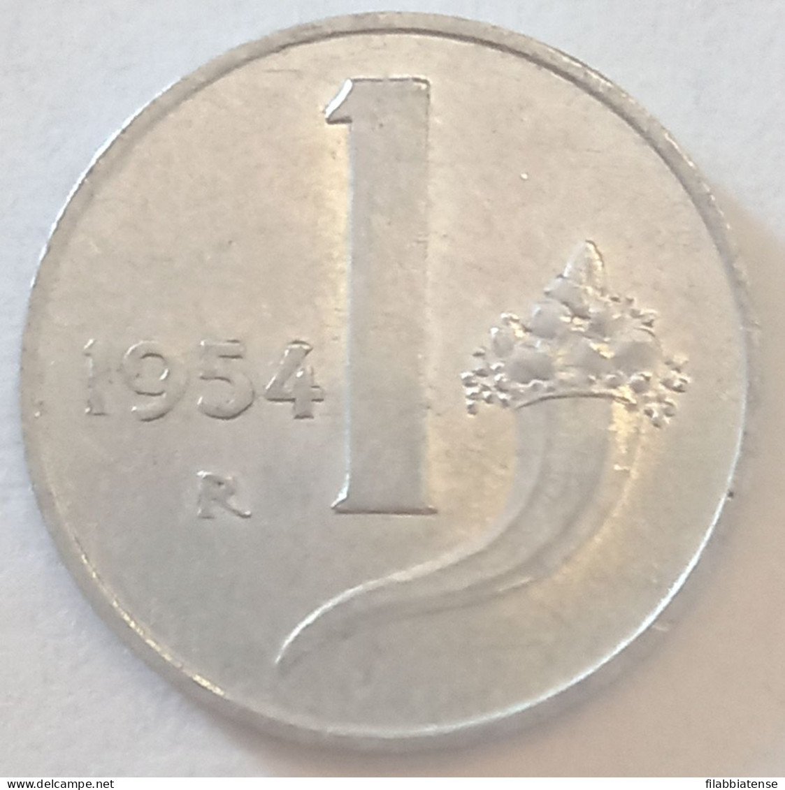 1954 - Italia 1 Lira     ----- - 1 Lire