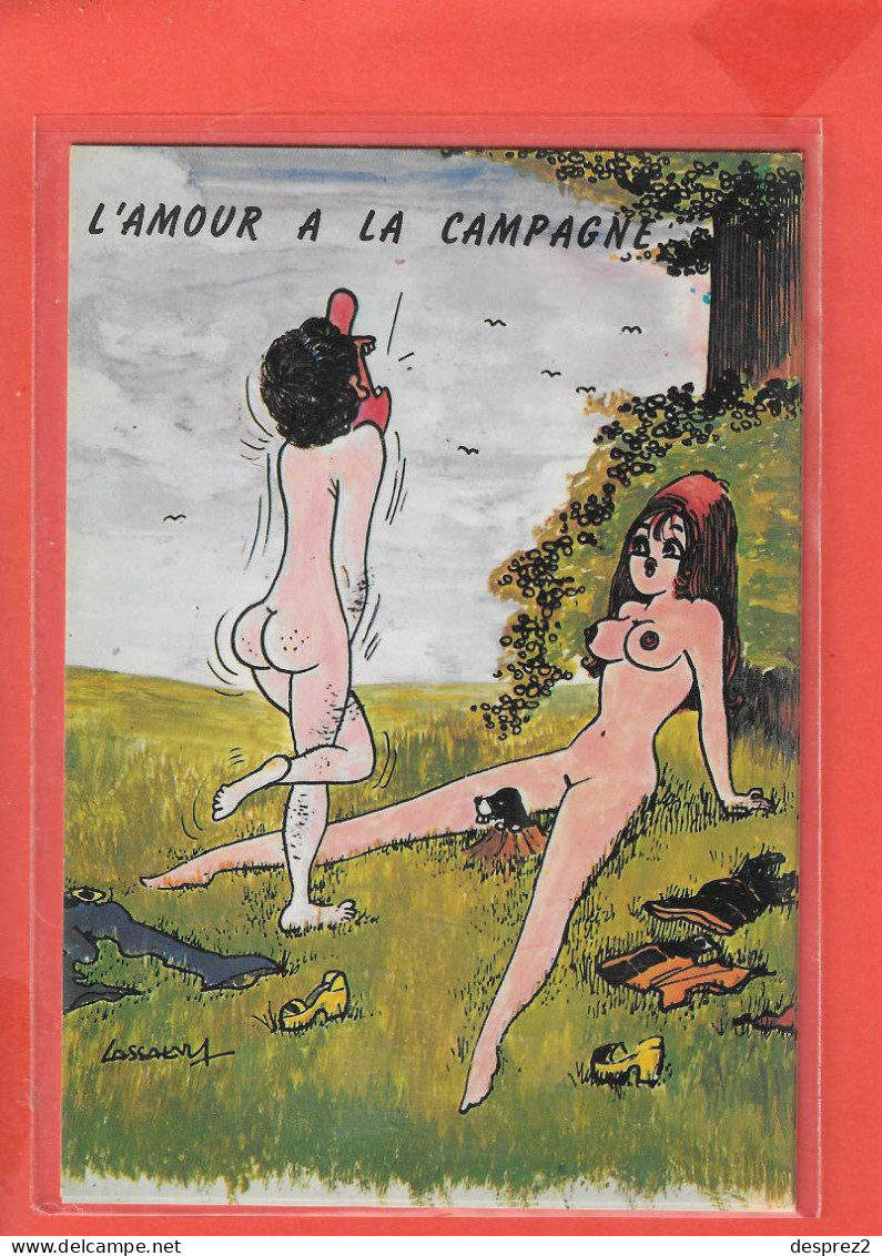 NU HUMOUR Cp Animée L ' Amour A La Campagne Illustrée Par LASSALVY - Lassalvy