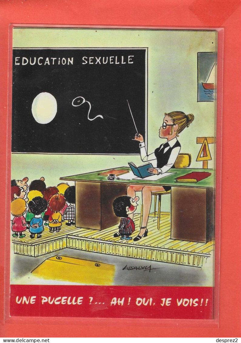 Education Sexuelle Une Pucelle HUMOUR Cp Animée   Illustrée Par LASSALVY - Lassalvy