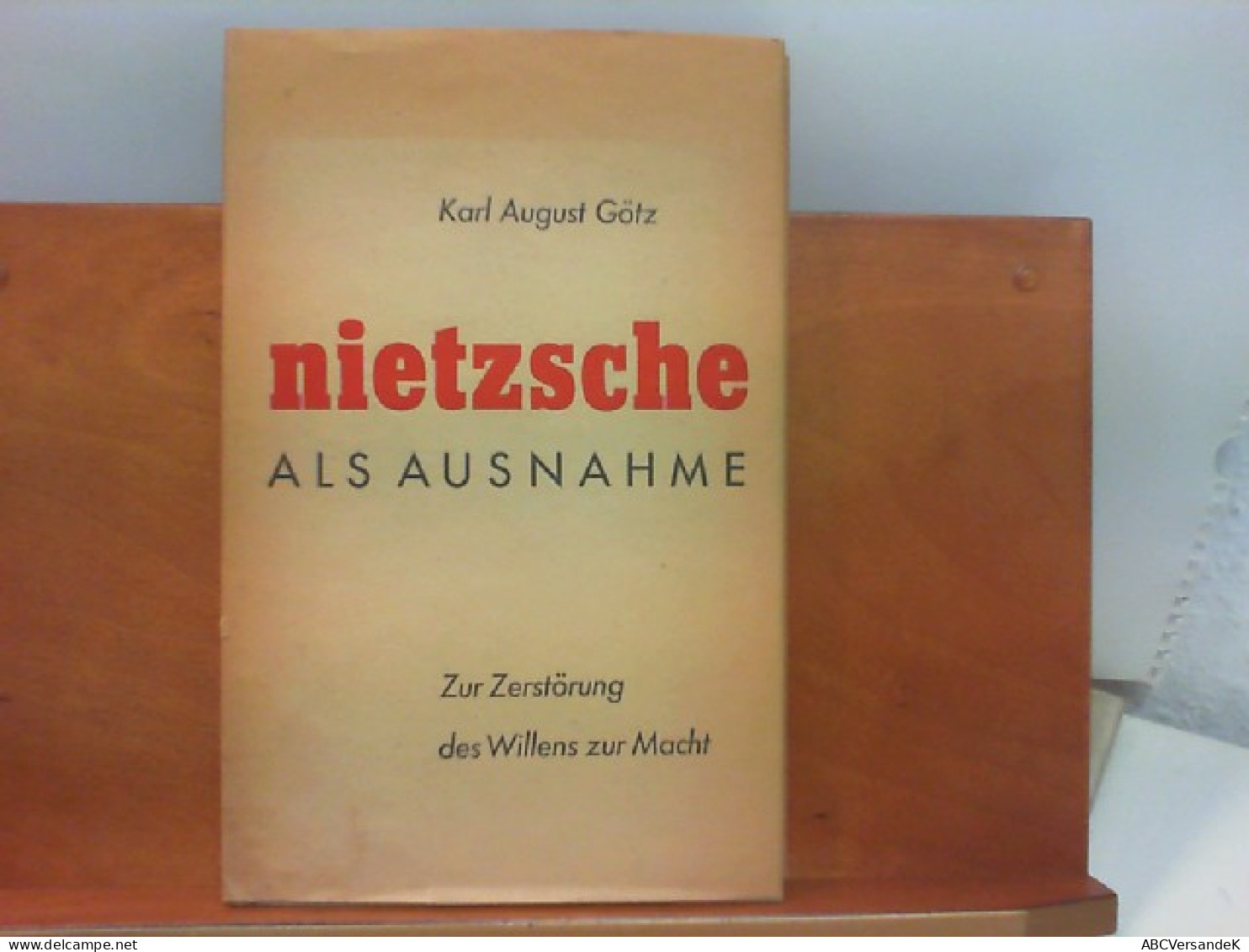 Nietzsche Als Ausnahme - Zur Zerstörung Des Willens Zur Macht - Filosofie