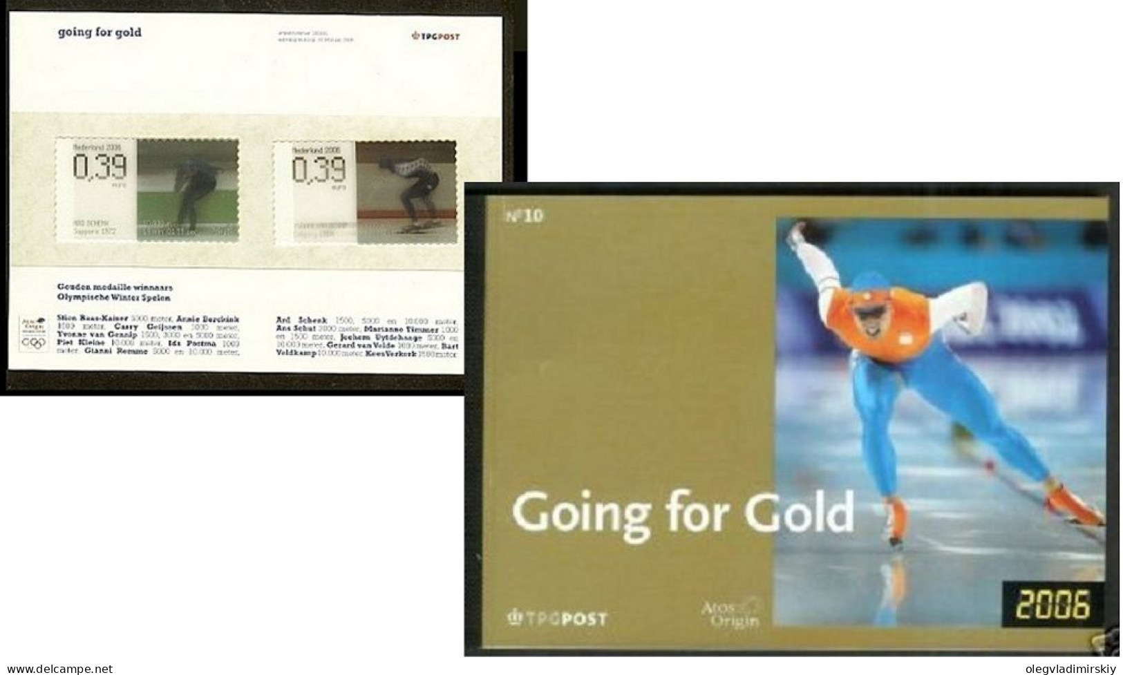 Netherlands 2006 Olympic Winter Games 3D Video Stamps In Special Limited Edition Prestige Booklet - Invierno 2006: Turín