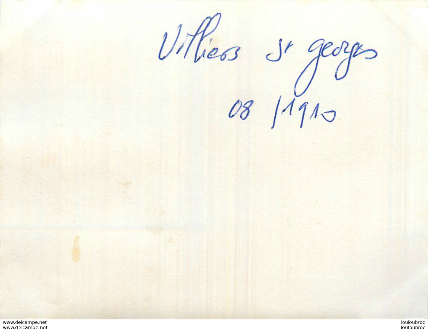 VILLIERS SAINT GEORGES 08/1910 PHOTO ORIGINALE 11 X 8 CM - Plaatsen