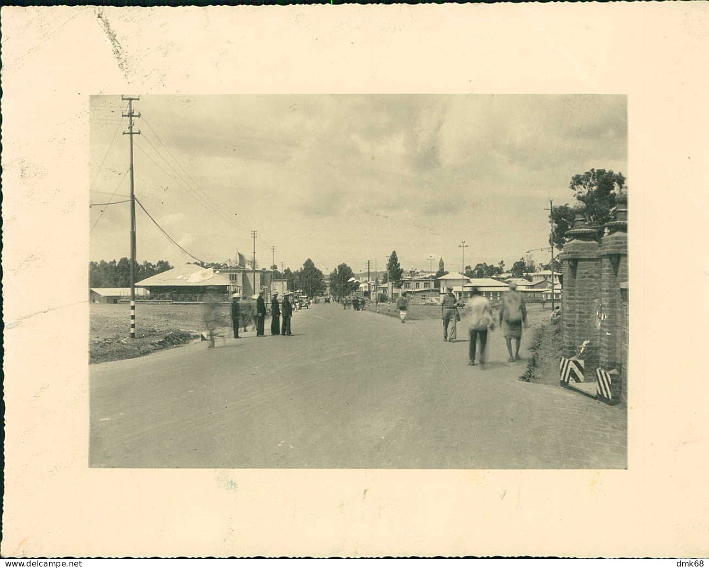 AFRICA - ASMARA - ERITREA - SISTEMAZIONE VIALE FRANCESCO CRISPI - PHOTO ( CM 22,5 / CM 17 ) 1930s (BG3) - Plaatsen