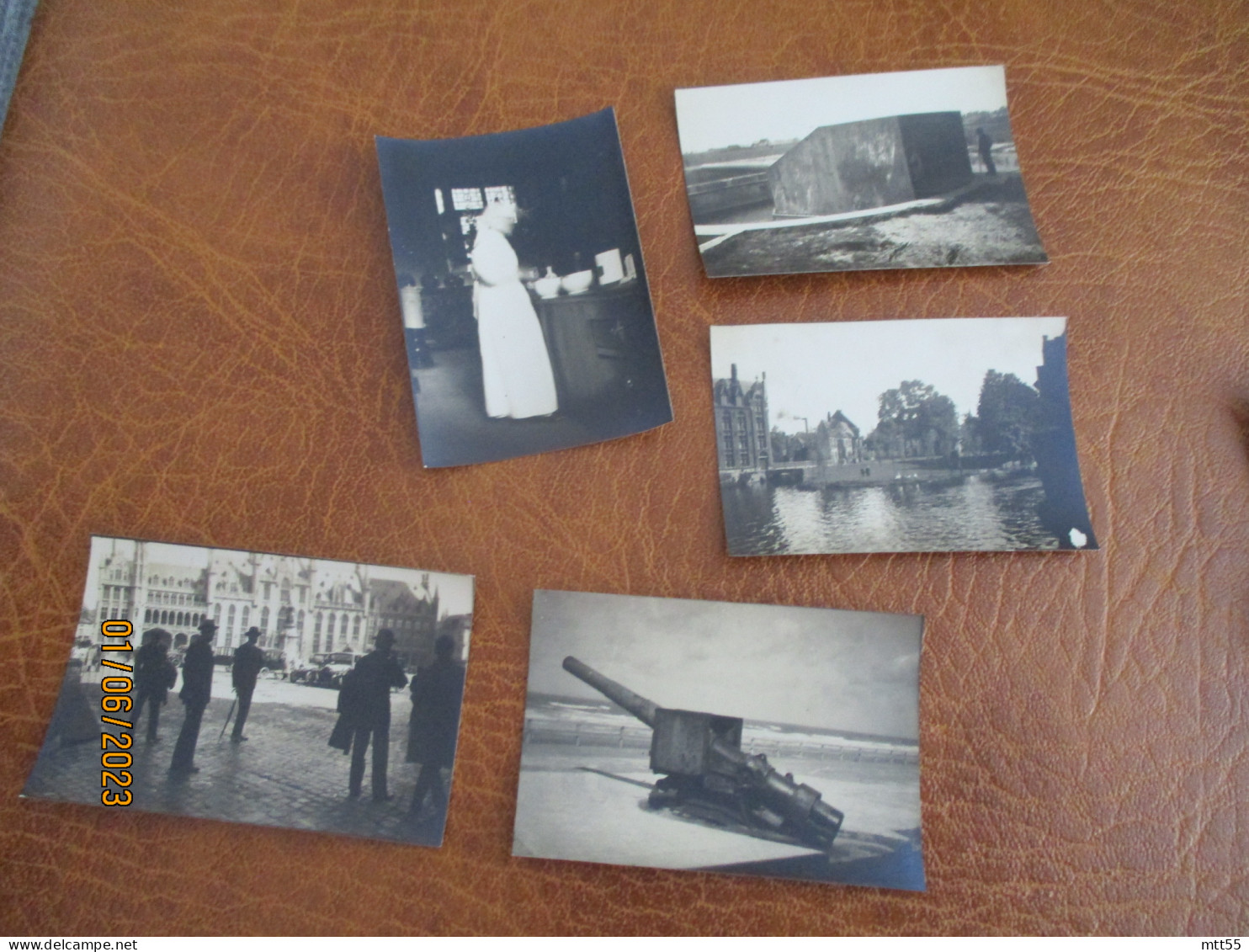 Lot De Photo Amateur Photo Bruges Et Canon A Ostende - Plaatsen