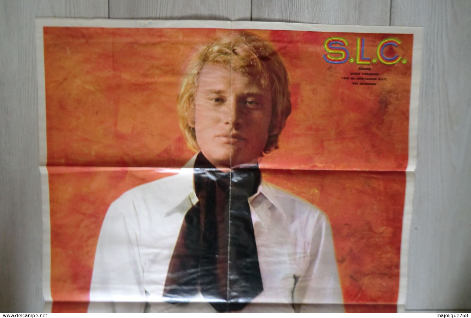 SLC SALUT LES COPAINS 80X53 POSTER SEUL De Johnny HALLYDAY DE 1968 - - Plakate & Poster