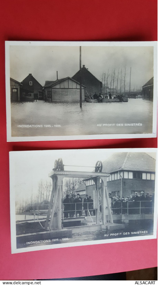 Lieges , Lot De 6 Cartes Innondations 1925-1926  ,cartes Au Profit Des Sinistrés - Lüttich