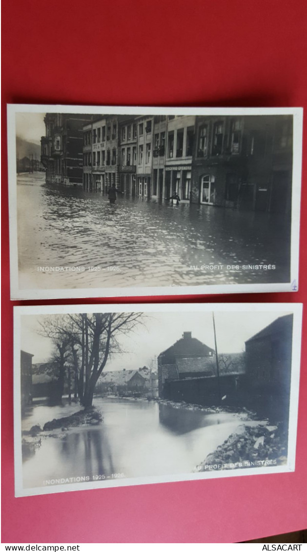 Lieges , Lot De 6 Cartes Innondations 1925-1926  ,cartes Au Profit Des Sinistrés - Liege