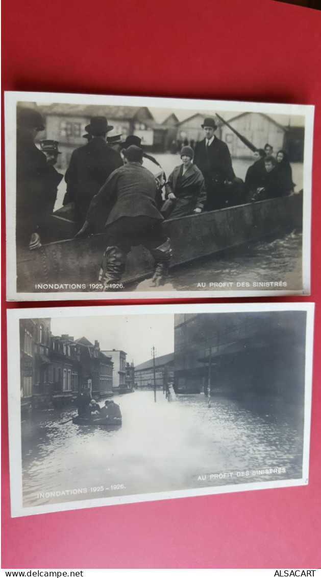 Lieges , Lot De 6 Cartes Innondations 1925-1926  ,cartes Au Profit Des Sinistrés - Liege