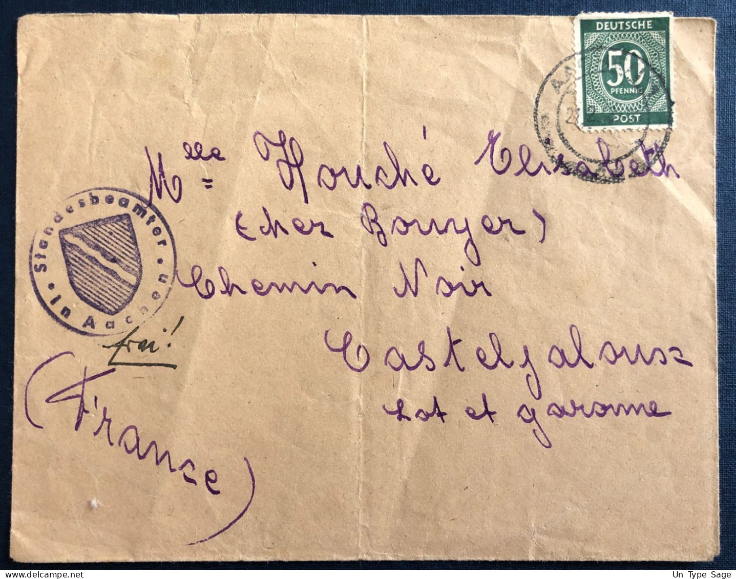 Allemagne, Divers Sur Enveloppe - Voir Cachet - (B1658) - Other & Unclassified