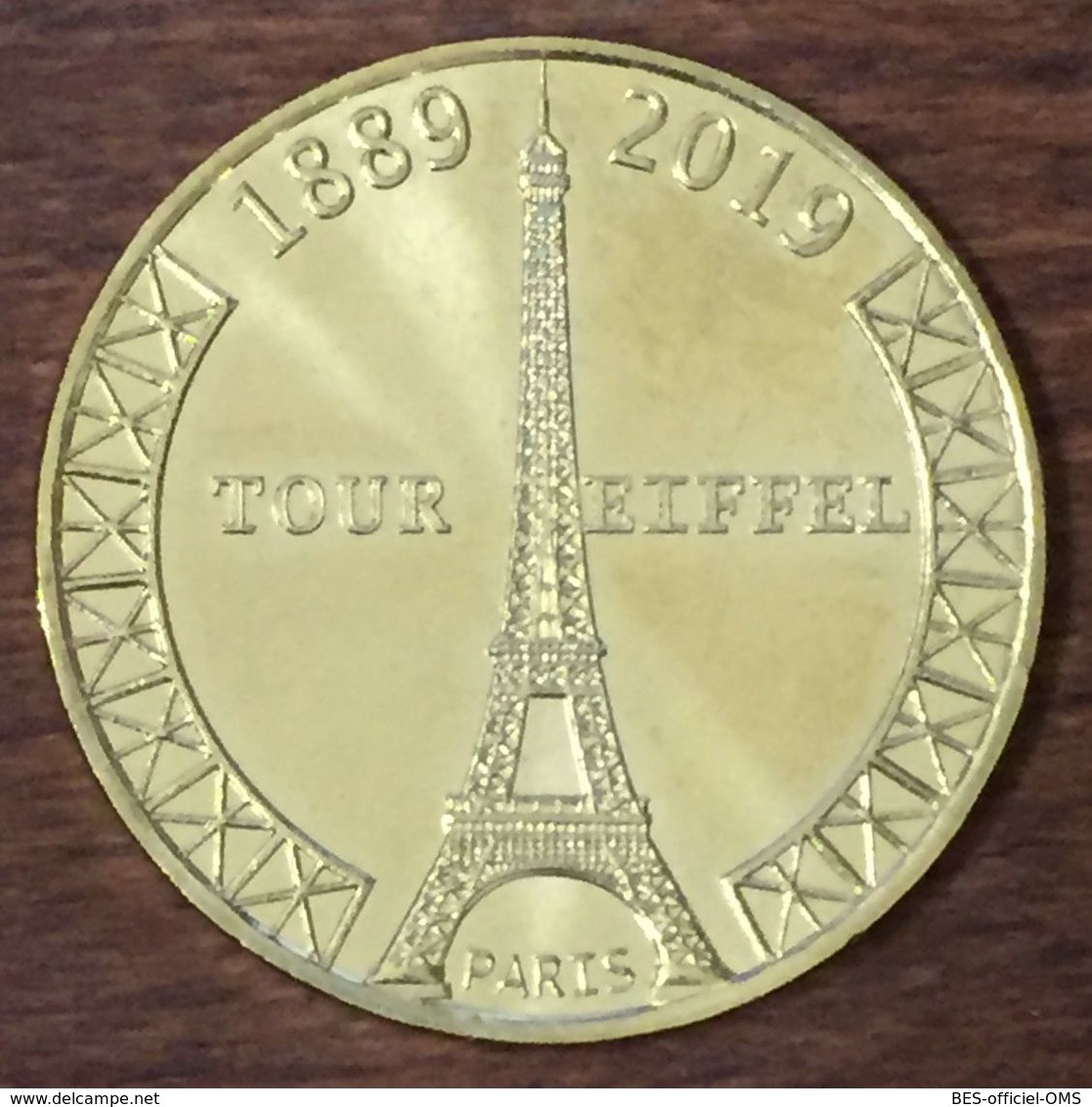 75007 PARIS TOUR EIFFEL 130 ANS MDP 2019 MÉDAILLE SOUVENIR MONNAIE DE PARIS JETON TOURISTIQUE MEDALS TOKENS COINS FRENCH - 2019