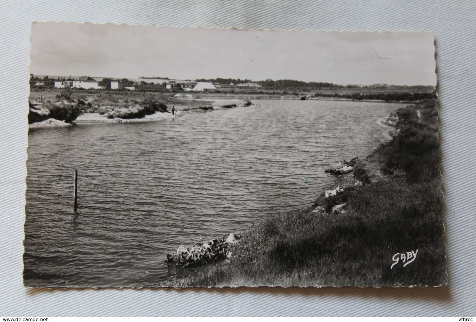 Cpsm 1952, Courseulles Sur Mer, La Rivière La Seulles, Calvados 14 - Courseulles-sur-Mer