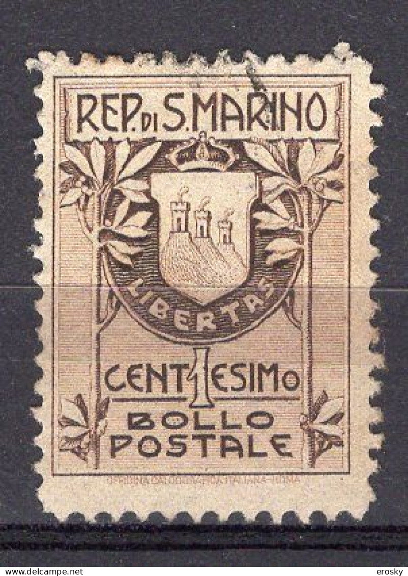 Y8181 - SAN MARINO Ss N°49 - SAINT-MARIN Yv N°48A - Used Stamps