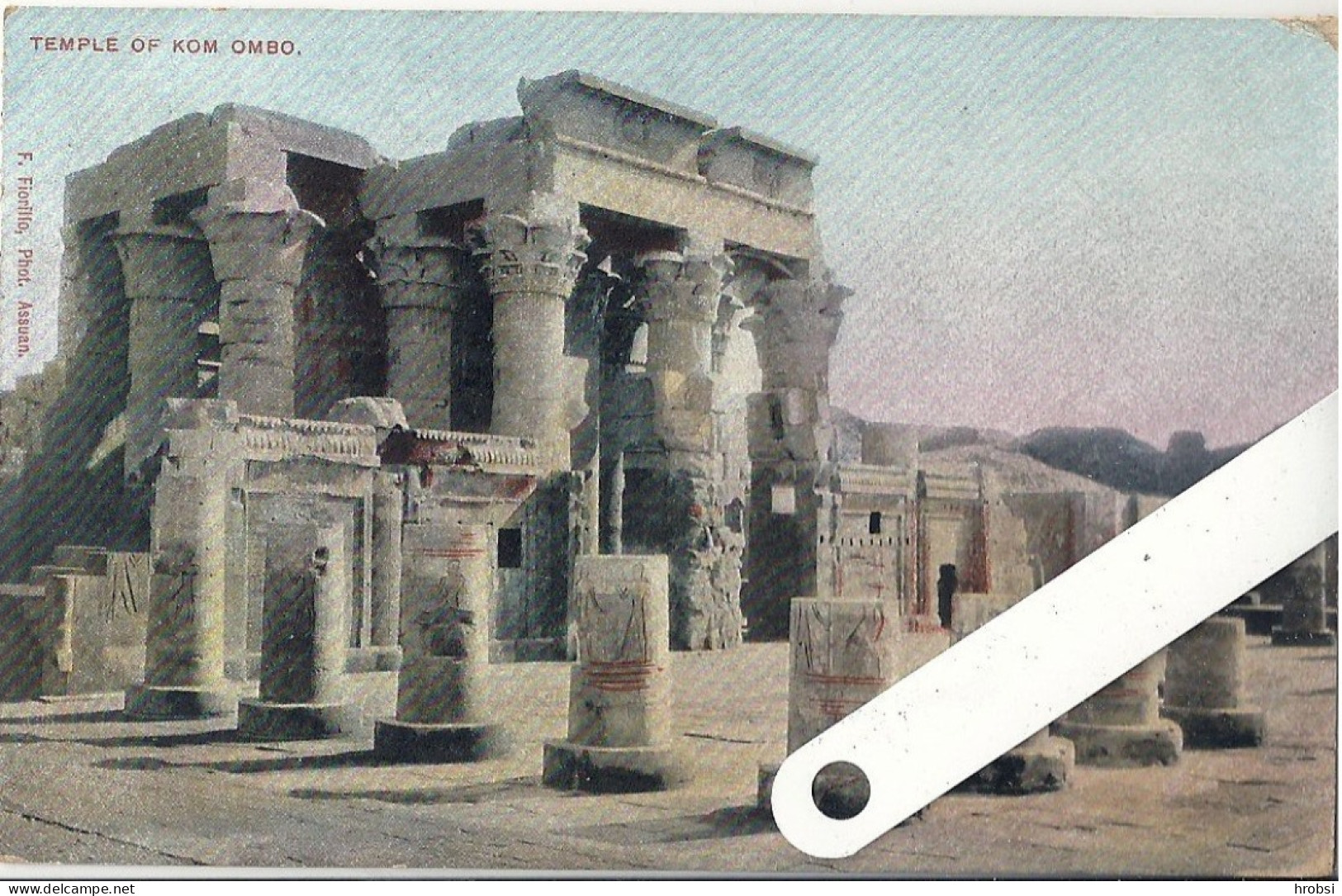 Egypte,, Assouan, Temple Of Kom Ombo, Cachet Travelling Post - Aswan