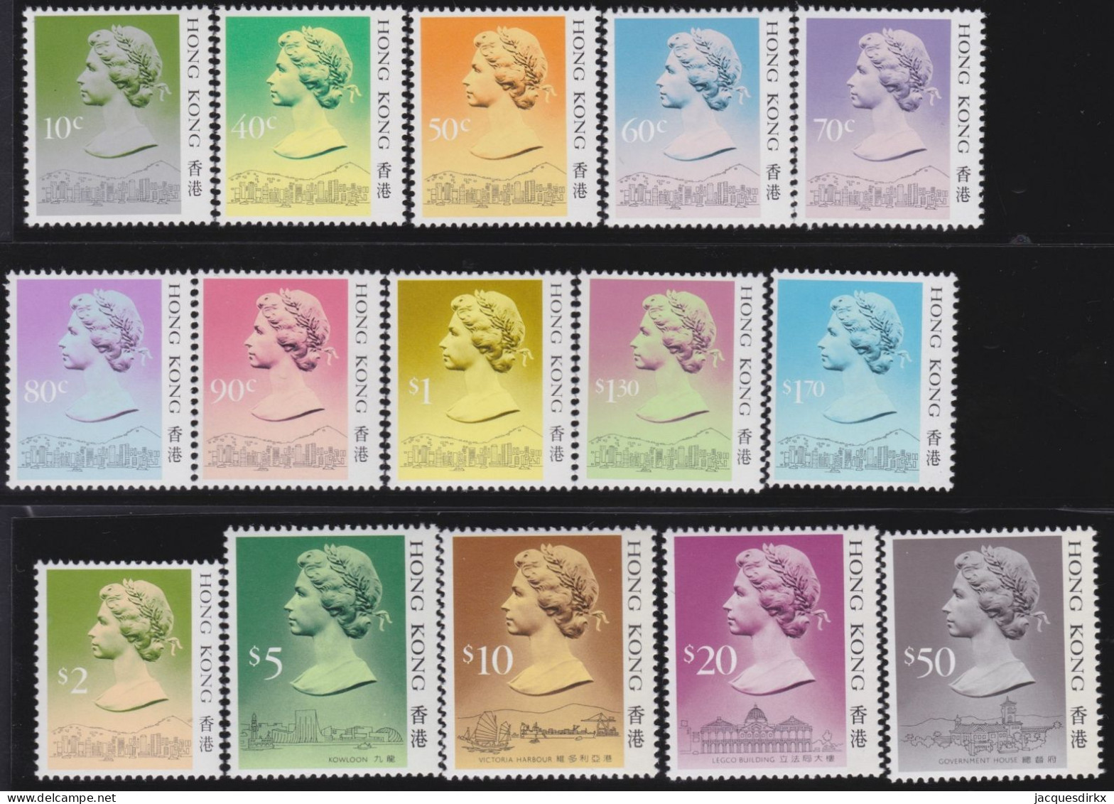 Hong Kong   .  SG  .   538/552  A    .    **   .   MNH - Ungebraucht