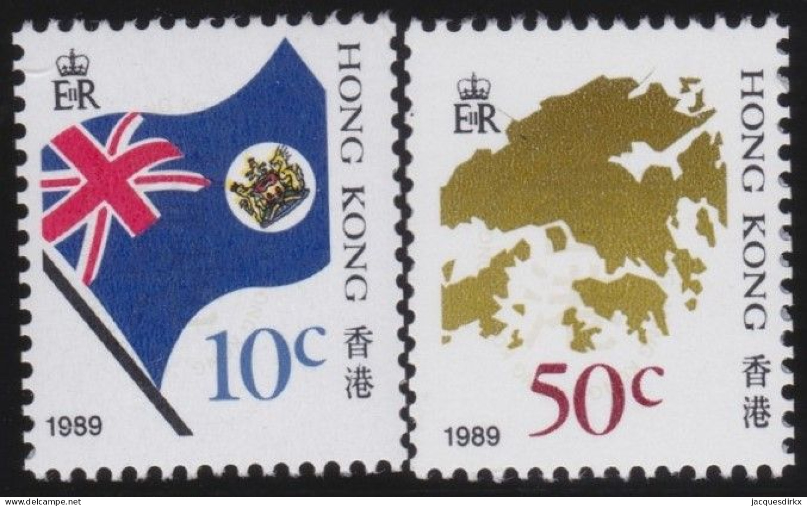 Hong Kong   .  SG  .   553/554     .    **   .   MNH - Ongebruikt