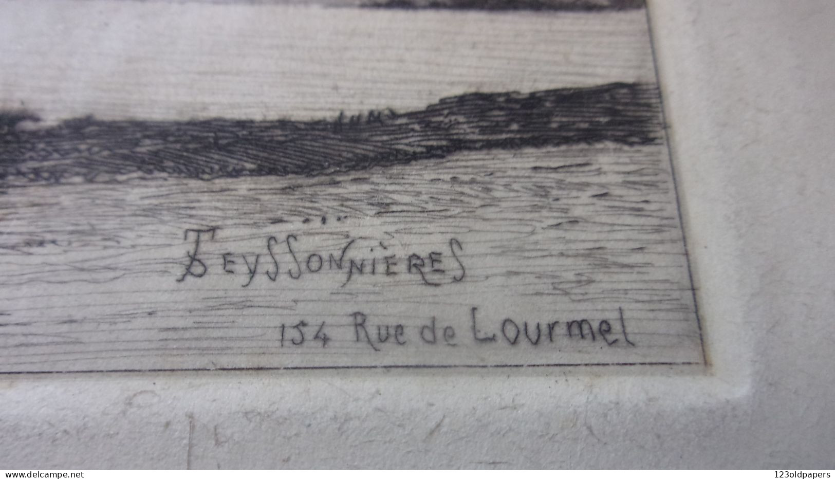 22 PLOUMANACH MOULIN EGLISE DE LA CLARTE 14/10  CM EAU FORTE PAR PIERRE TEYSSONNIERES Albi, 1834 - Paris, 1912) - Ploumanac'h