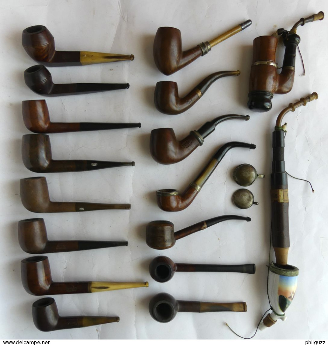 LOT 17 Pipes Utilisées Tout états, Ropp Taura Badiere Gitana Camelia Marcee ... - Pipas En Madera De Brezo ( Bruyere)