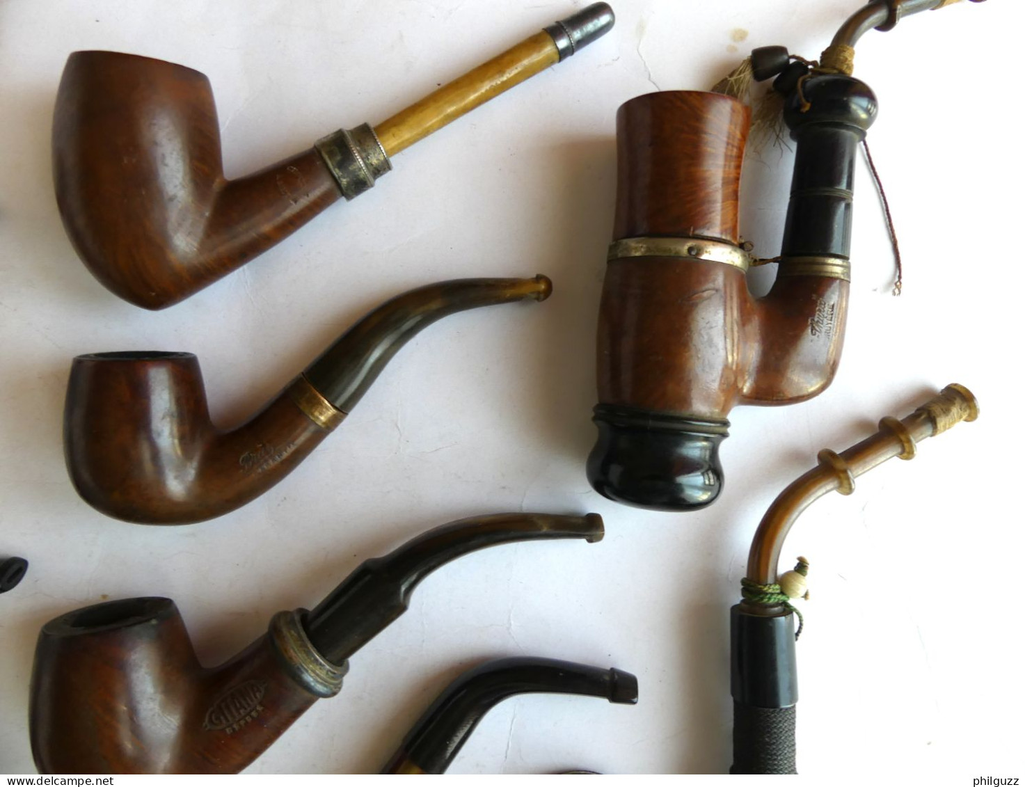 LOT 17 Pipes Utilisées Tout états, Ropp Taura Badiere Gitana Camelia Marcee ... - Bruyerepfeifen