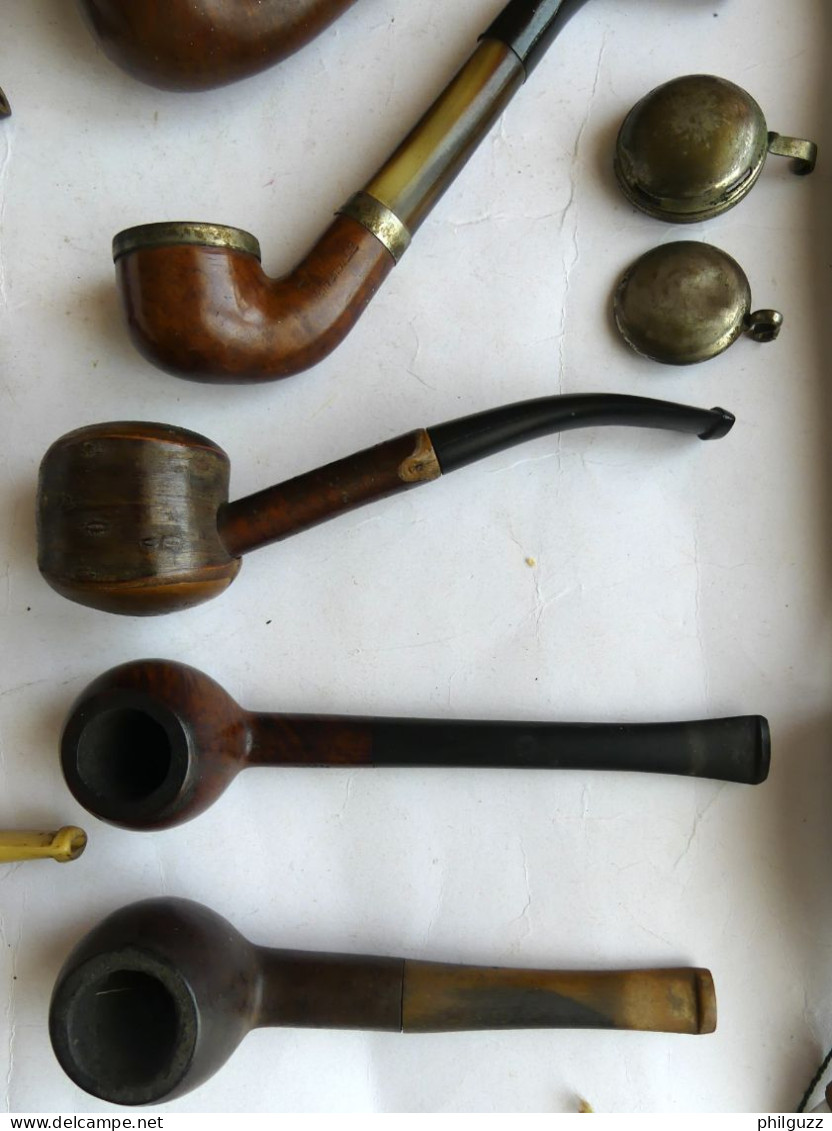 LOT 17 Pipes Utilisées Tout états, Ropp Taura Badiere Gitana Camelia Marcee ... - Pipas En Madera De Brezo ( Bruyere)