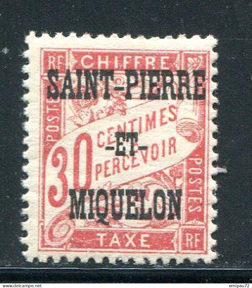 SAINT PIERRE ET MIQUELON- Taxe Y&T N°14- Neuf Avec Charnière * - Segnatasse