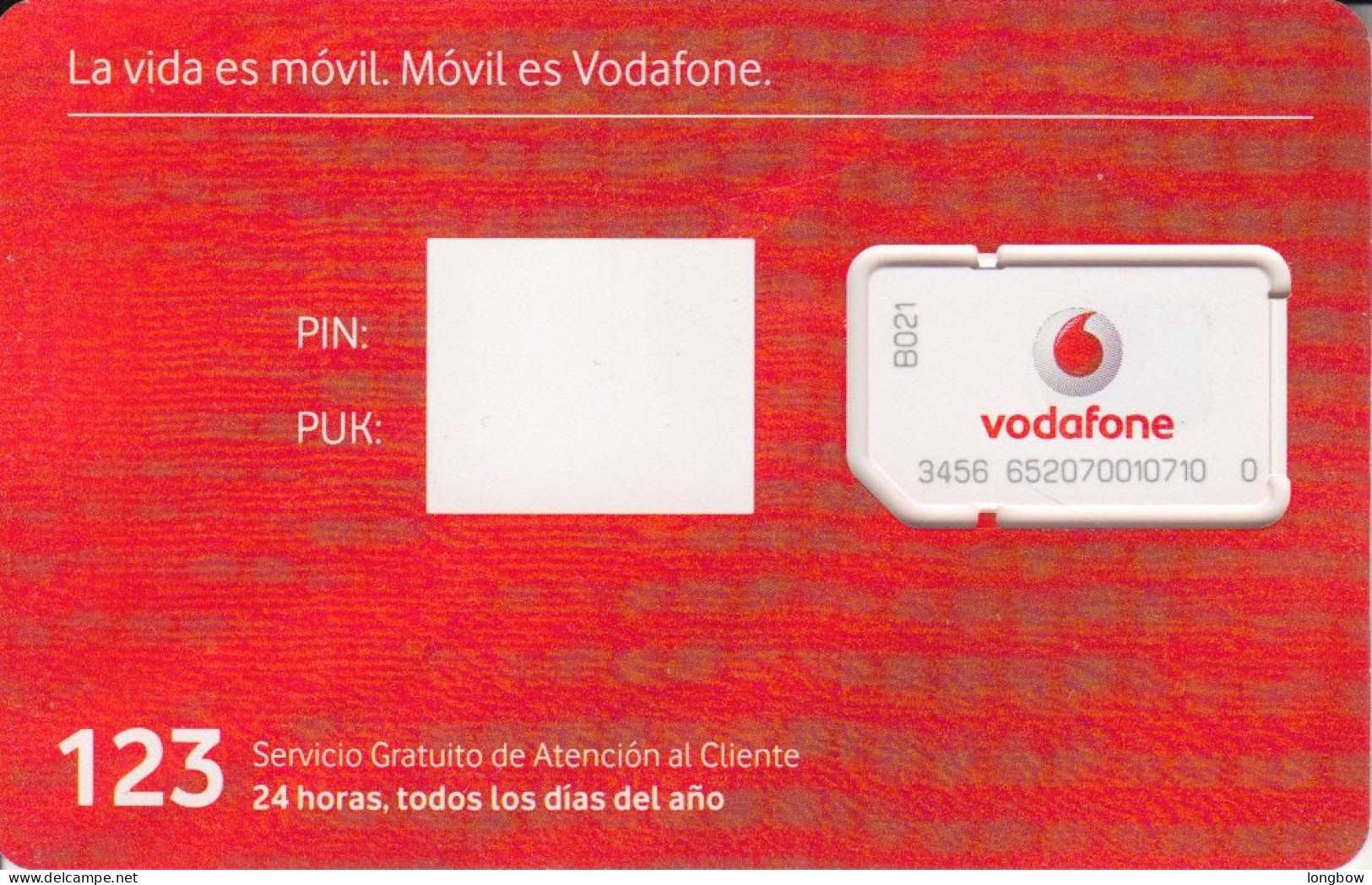 SPAIN GSM VODAFONE RED CARD 64k - MINT - Vodafone