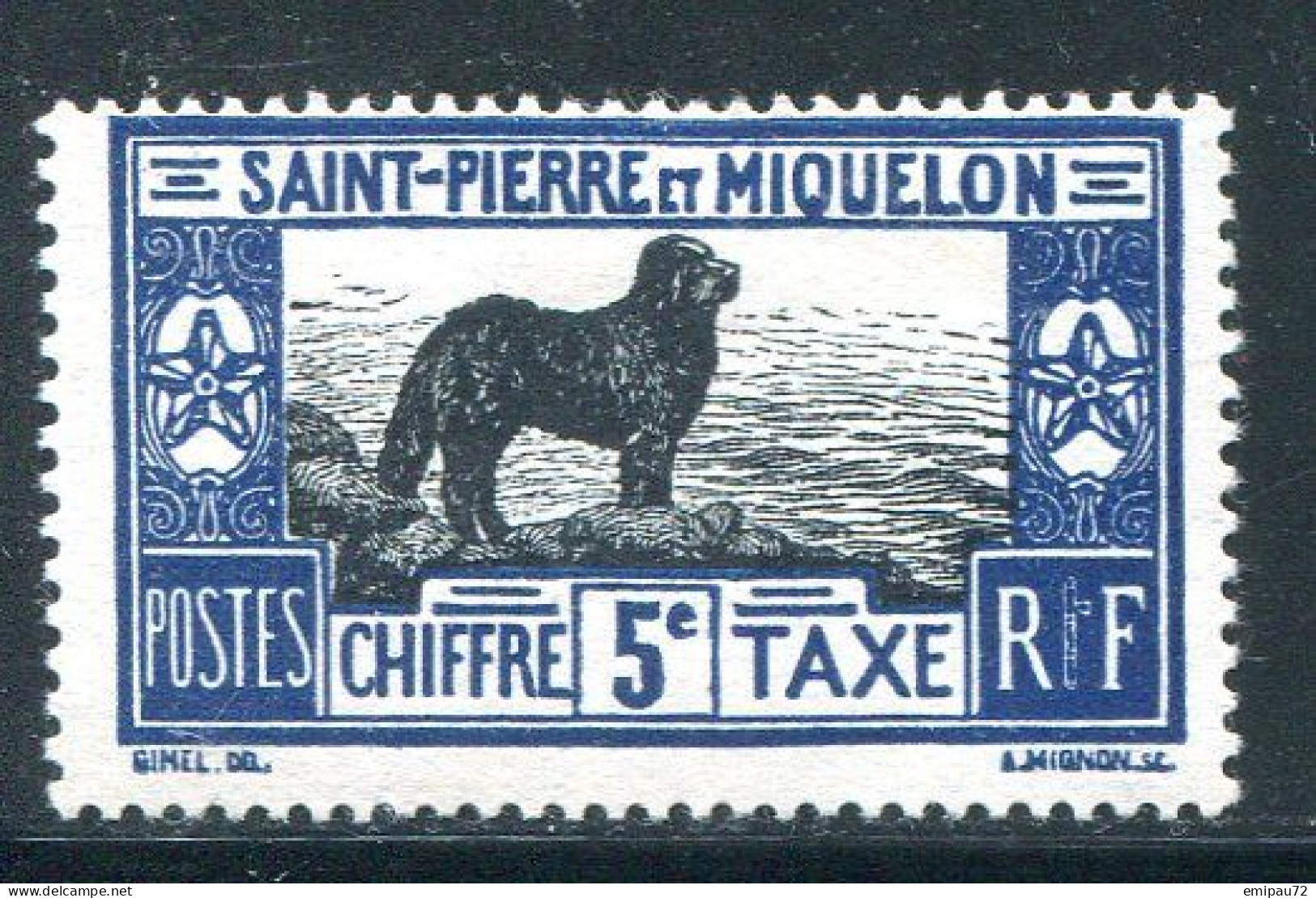 SAINT PIERRE ET MIQUELON- Taxe Y&T N°21- Neuf Avec Charnière * - Postage Due