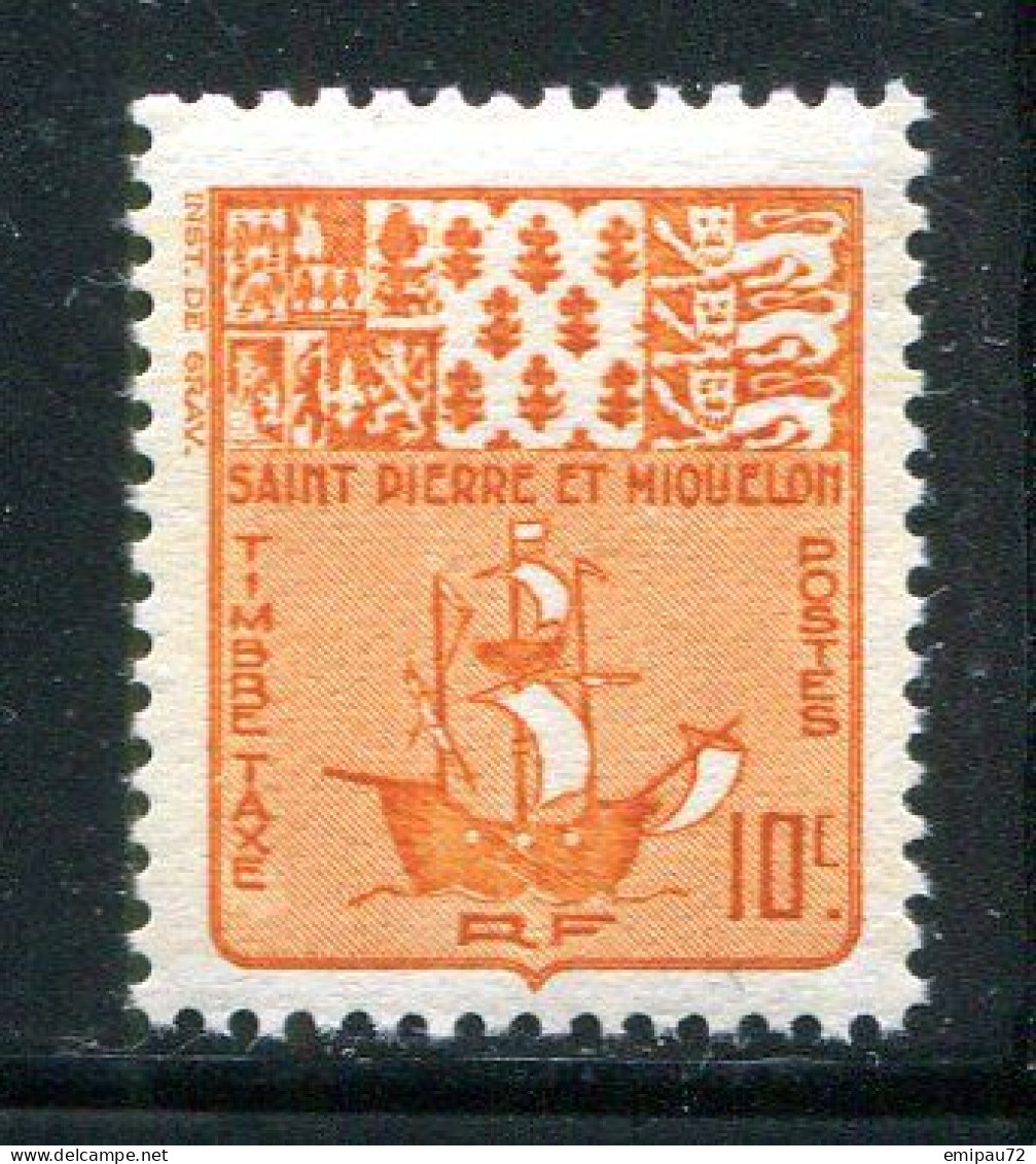 SAINT PIERRE ET MIQUELON- Taxe Y&T N°67- Neuf Sans Charnière ** - Timbres-taxe