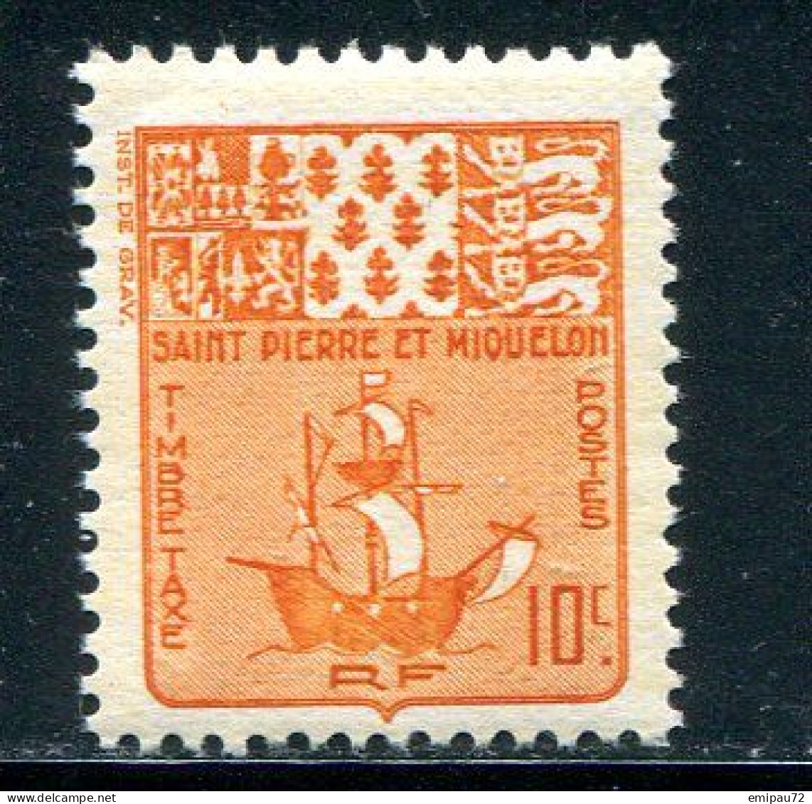 SAINT PIERRE ET MIQUELON- Taxe Y&T N°67- Neuf Sans Charnière ** - Portomarken