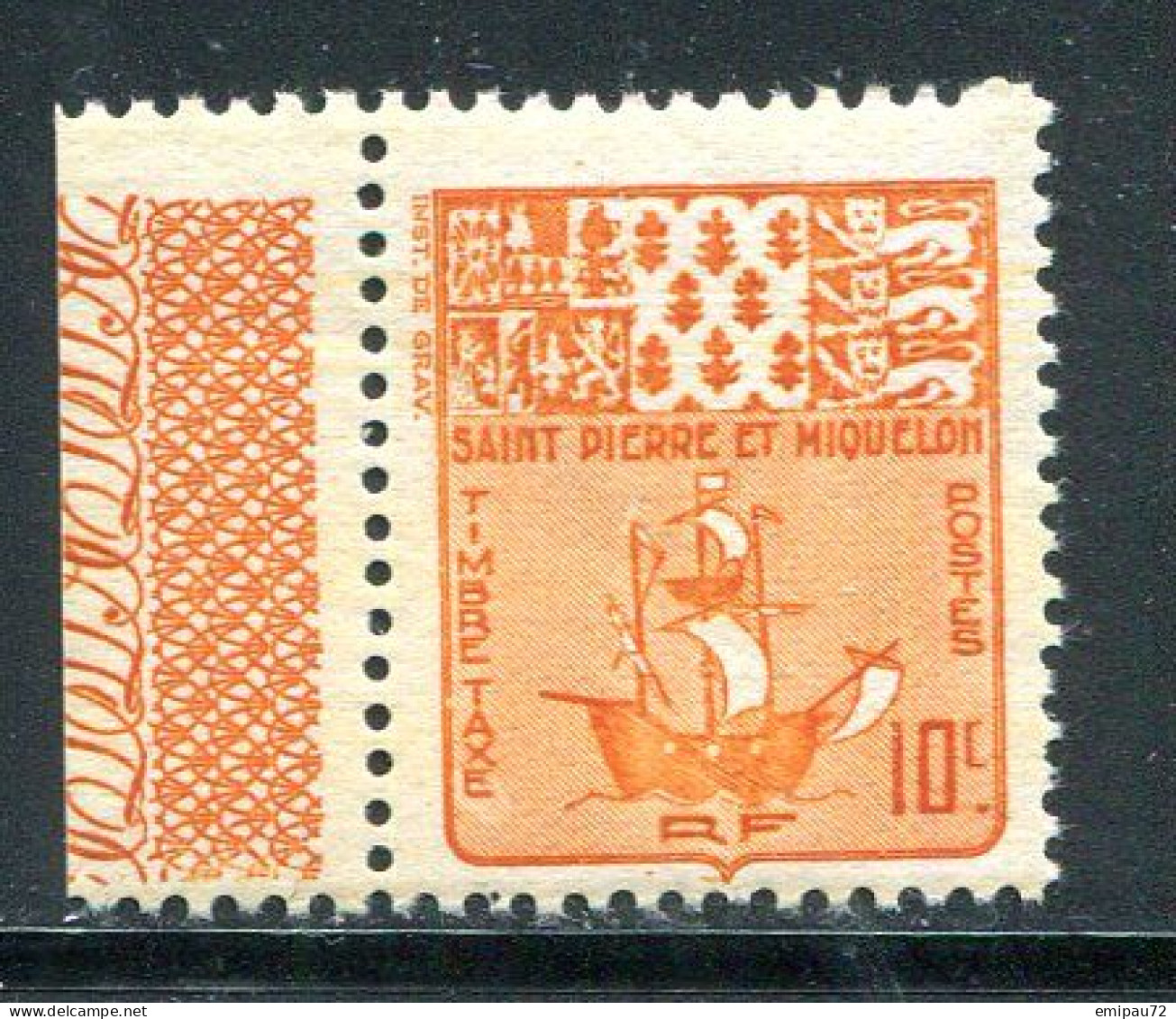 SAINT PIERRE ET MIQUELON- Taxe Y&T N°67- Neuf Sans Charnière ** - Timbres-taxe