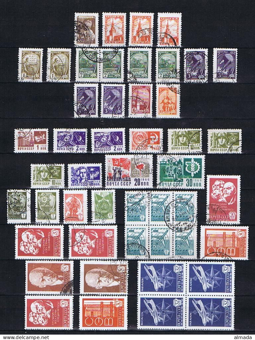 USSR, Sowjetunion 1948-1978: 42 Postally Used Stamps + 1 Cto And 6** Mnh - Sammlungen