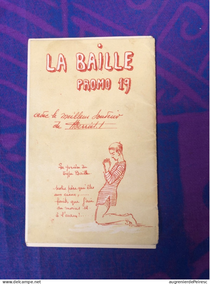 Livret «  La Baille Promo 19 » Avec Dessins ÉCOLE NAVALE - Boats