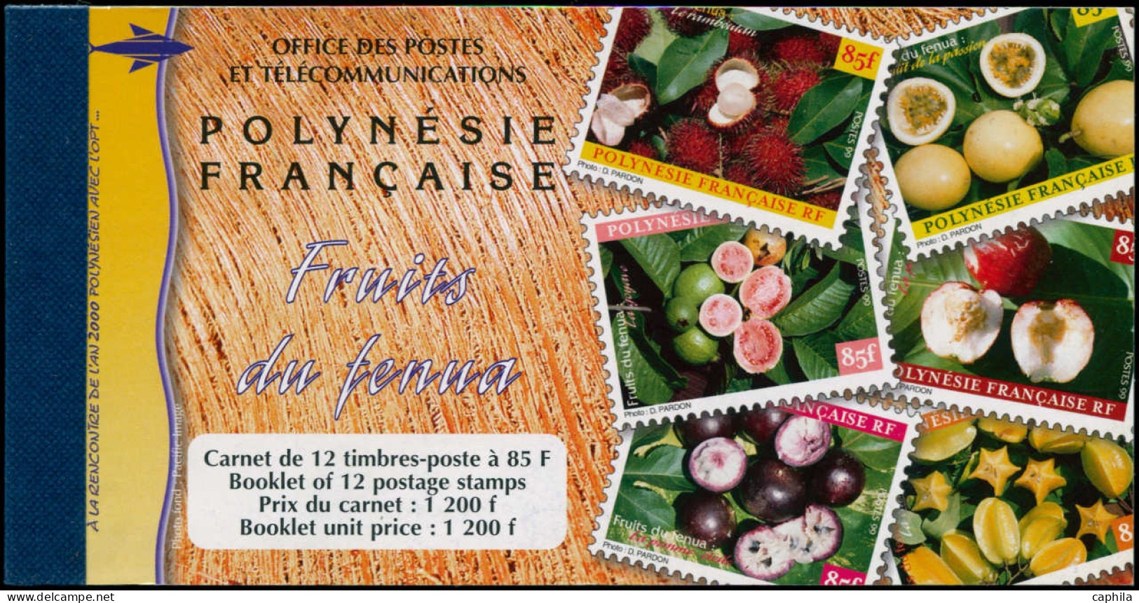 ** POLYNESIE - Carnets - C 590-1, Carnet à 1200f: Fruits - Otros & Sin Clasificación