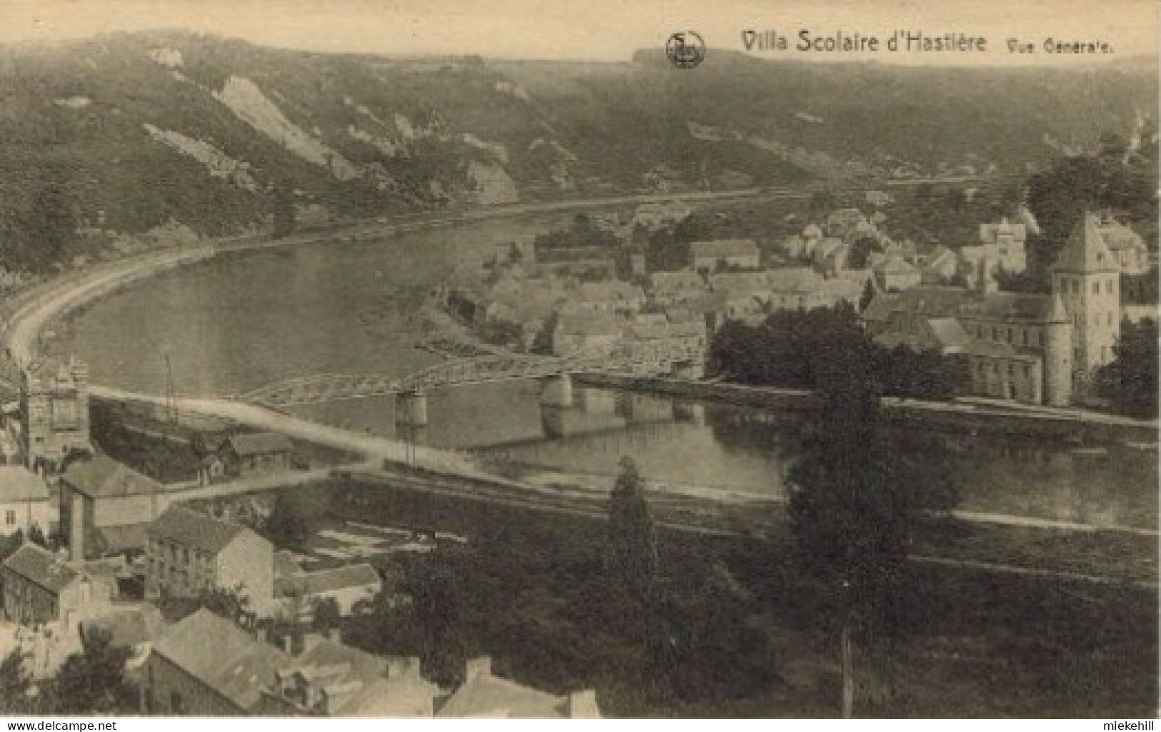 HASTIERE -VILLA SCOLAIRE-VUE GENERALE-ASSOCIATION DES MARCUNVINS - Hastière