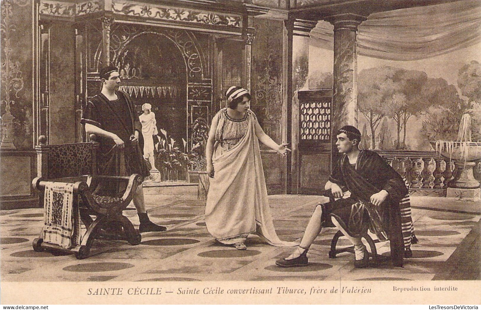 RELIGION - Sainte Cécile Convertissant Tiburce - Frère De Valérien - Carte Postale Ancienne - Santos