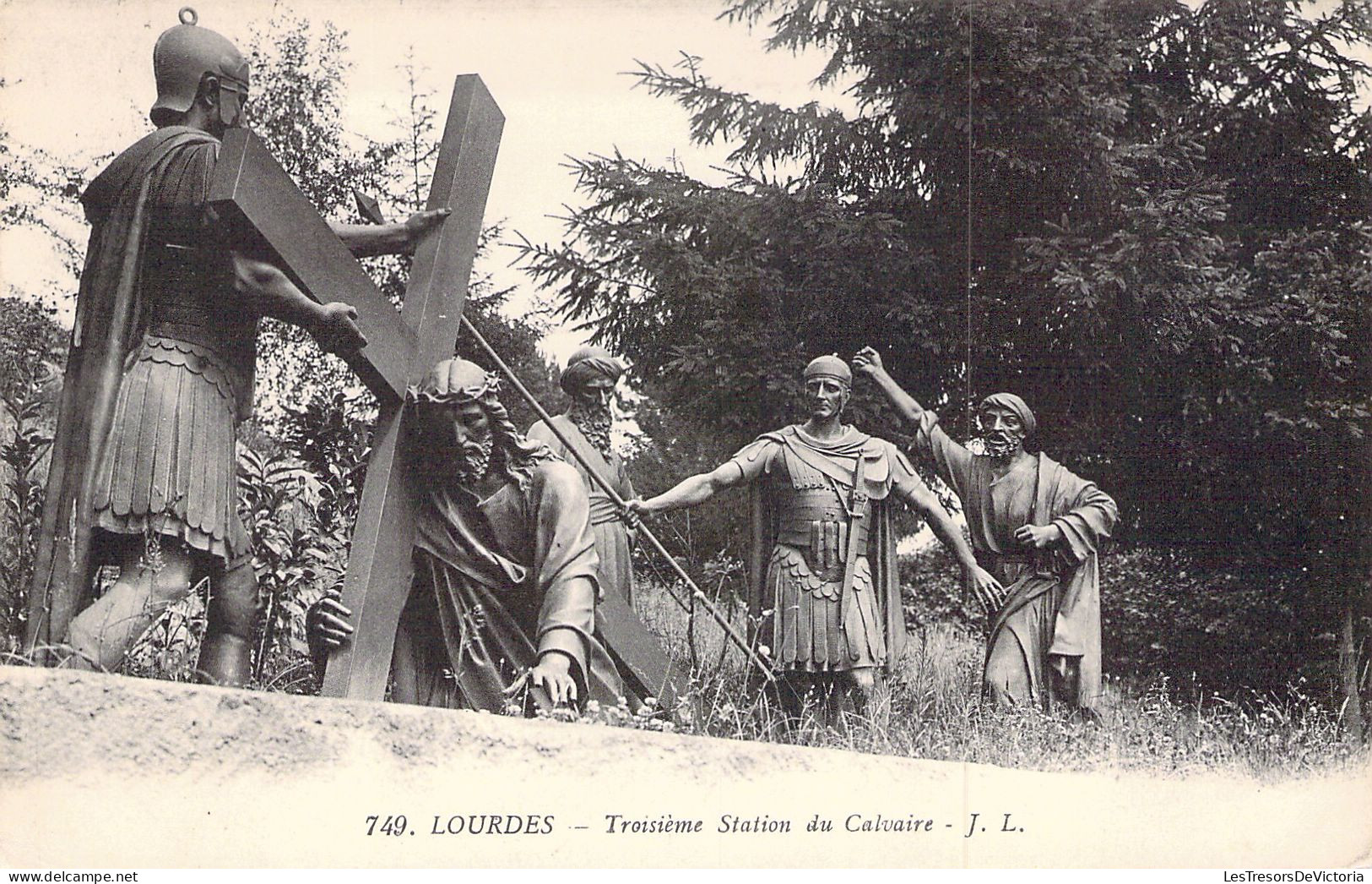 FRANCE - 65 - LOURDES - Troisième Station De Calvaire - Carte Postale Ancienne - Lourdes