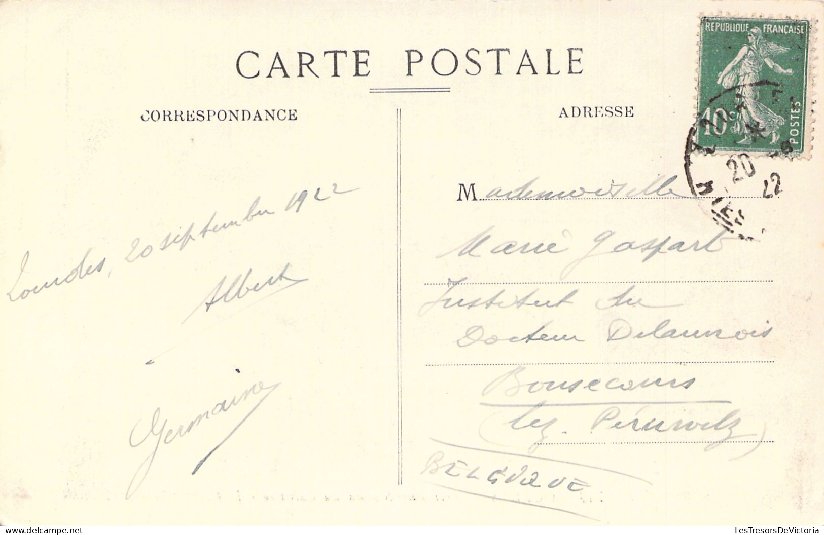 FRANCE - 65 - LOURDES - Troisième Station De Calvaire - Carte Postale Ancienne - Lourdes