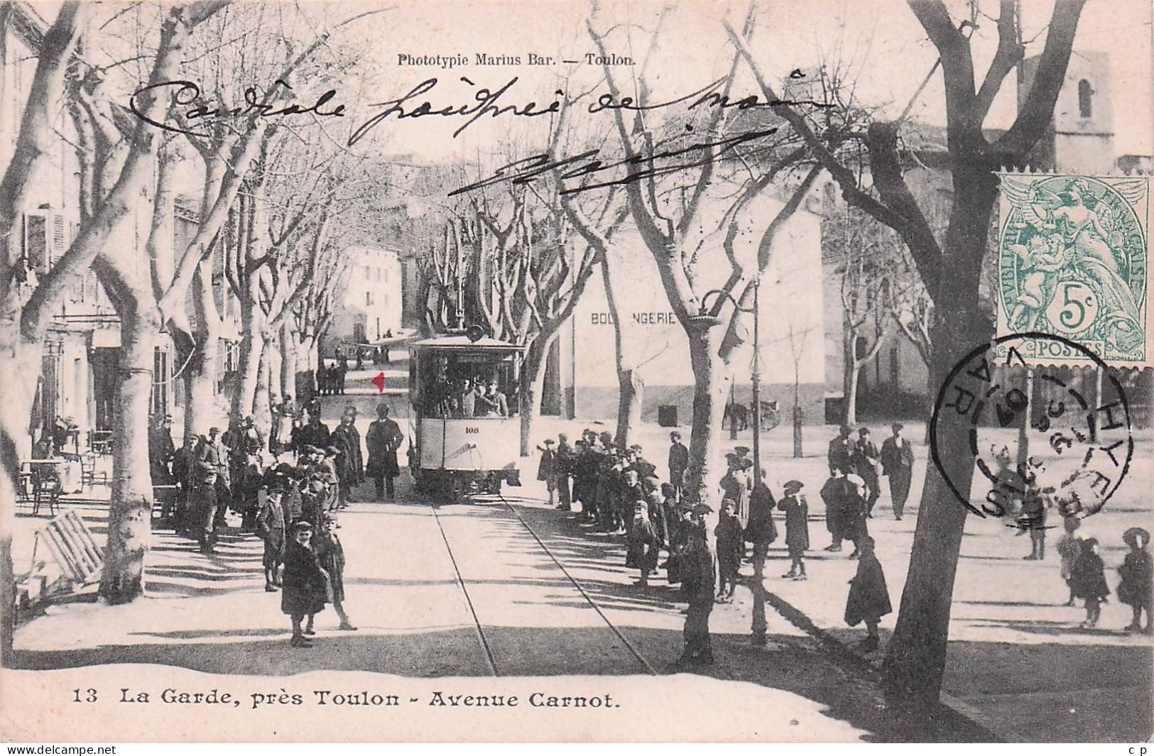 La Garde  -  Tramway - Avenue Carnot  - CPA °J - La Garde