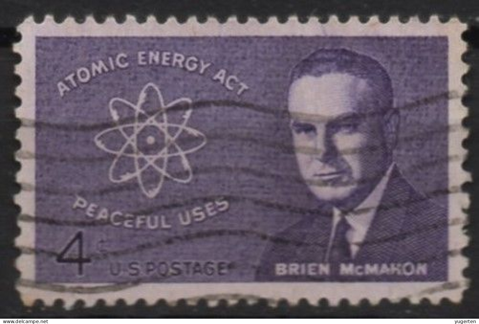 USA- 1962 - 1v - MNH - Brien McMahon - Atomic Energy Act - Nuclear - Physics Atoms Nobel Prize - United States - Atomenergie