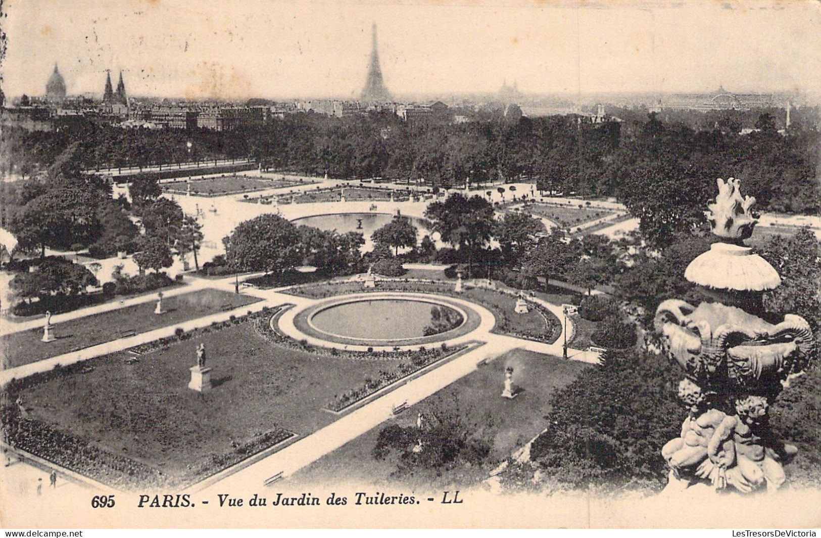 FRANCE - 75 - PARIS - Vue Du Jardin Des Tuileries - Carte Postale Ancienne - Autres Monuments, édifices