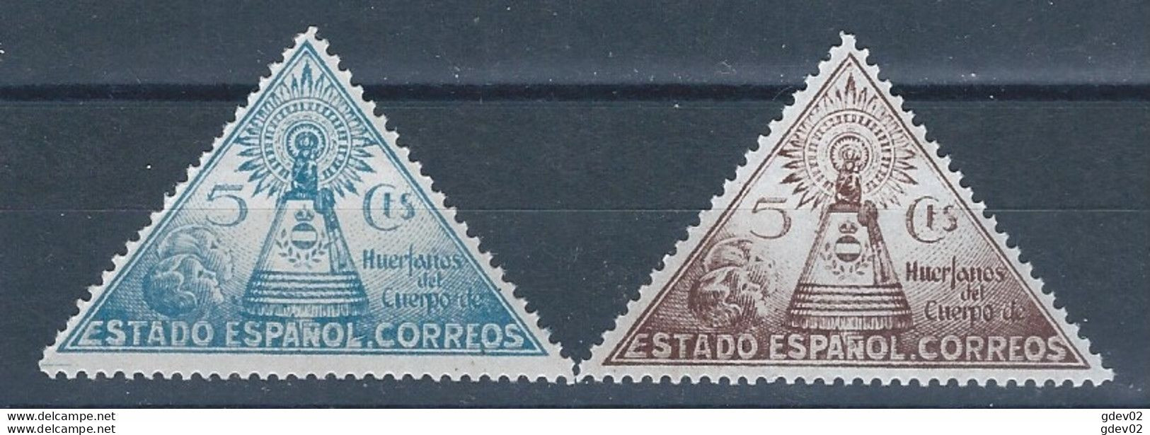 ESBE19SCCF-L4249-TESPCURIOSID.Spain.Espagne   BENEFICENCIA.VIRGEN DE EL PILAR. 1938  ( 19/0* )C/ Charnela .MAGNIFICO - Variétés & Curiosités