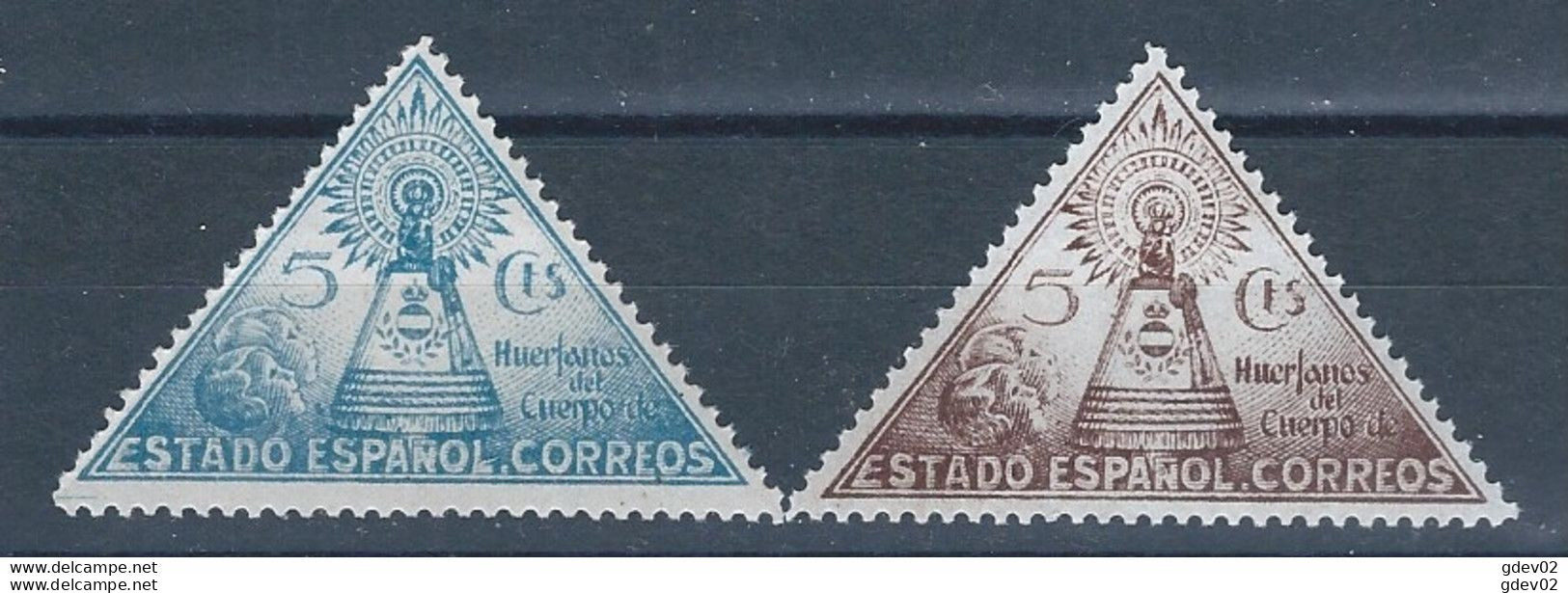 ESBE19SCCF-L4249-TESPCURIOSID.Spain.Espagne   BENEFICENCIA.VIRGEN DE EL PILAR. 1938  ( 19/0* )C/ Charnela .MAGNIFICO - Variedades & Curiosidades