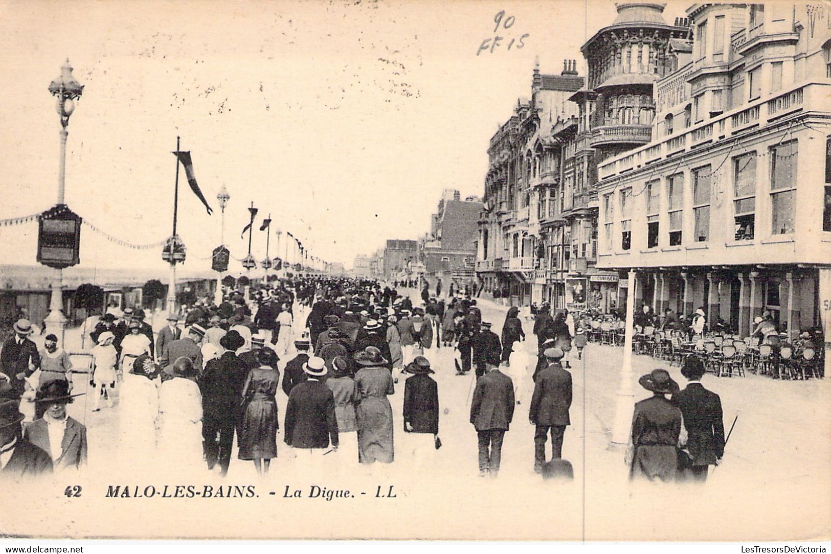 FRANCE - 59 - MALO LES BAINS - La Digue - Carte Postale Ancienne - Malo Les Bains