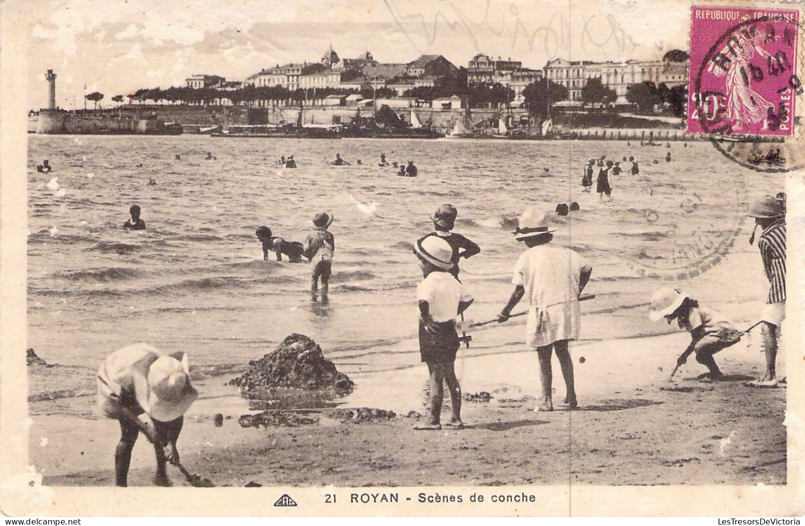 FRANCE - 17 - ROYAN - Scène De Conche - Etat - Carte Postale Ancienne - Royan