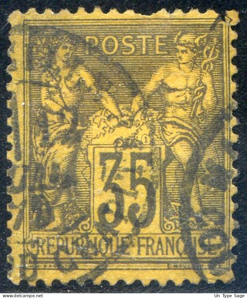 France N°93 (N/U) - Oblitéré - (F2785) - 1876-1898 Sage (Type II)