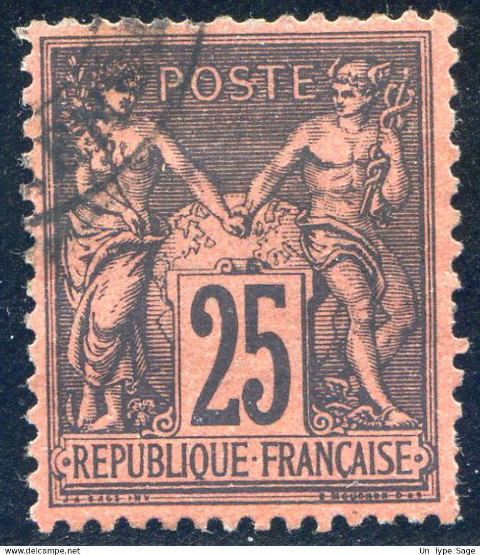France N°91 (N/U) - Oblitéré - (F2783) - 1876-1898 Sage (Type II)