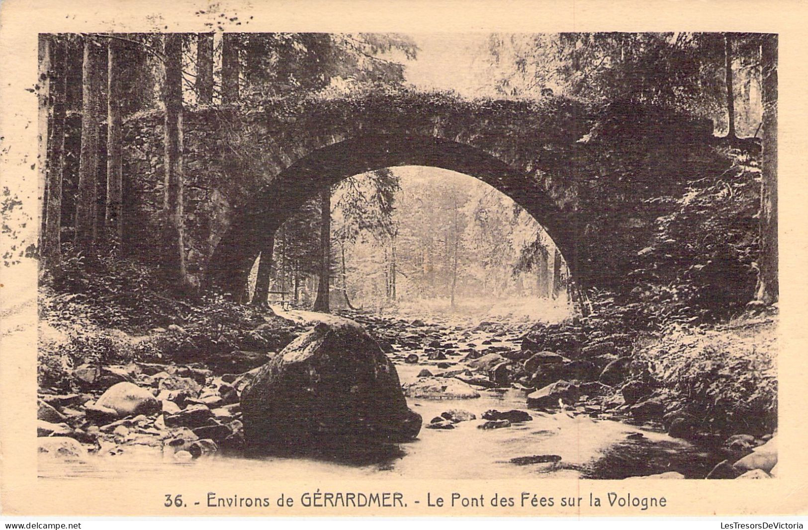 FRANCE - 88 - GERARDMER - Le Pont Des Fées Sur La Vologne - Carte Postale Ancienne - Gerardmer