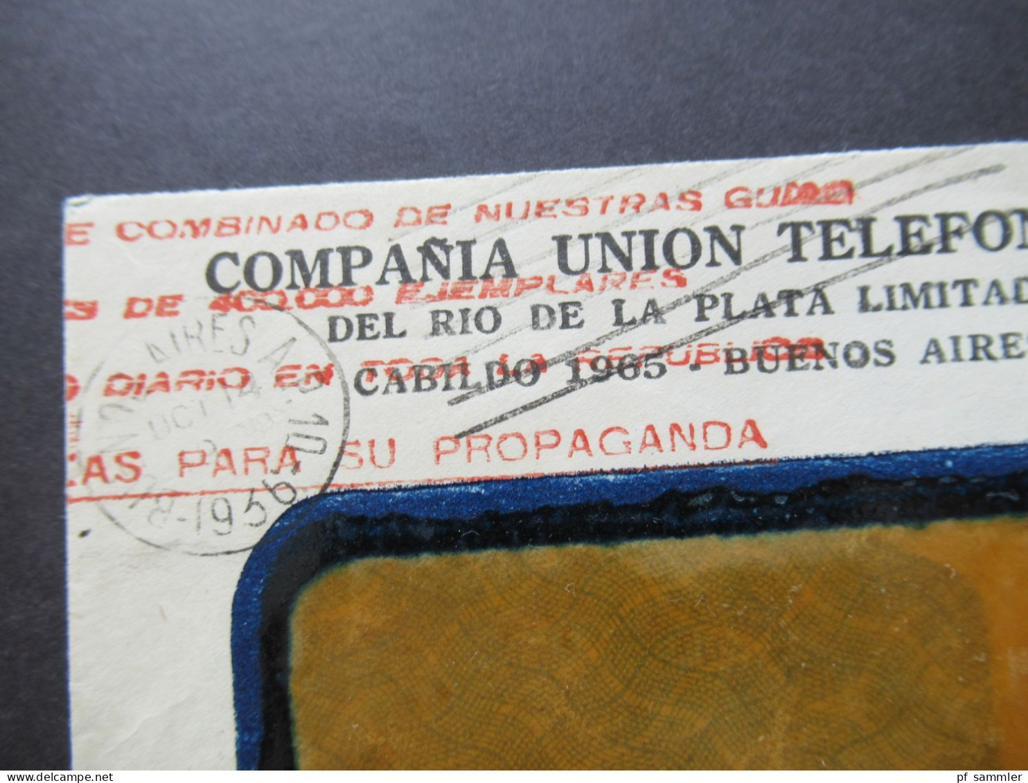 Argentinien 1936 Freistempel Su Propaganda / Buenos Aires Und Rücks. 2 Stempel Z.B. Florida B.A. Argentina - Lettres & Documents